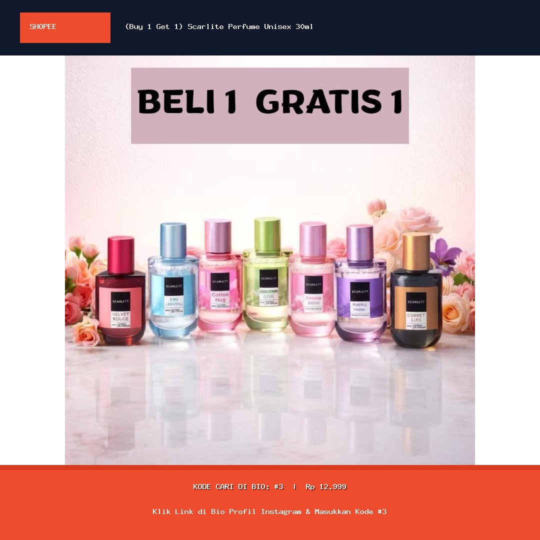 (Buy 1 Get 1) Scarlite Perfume Unisex 30ml